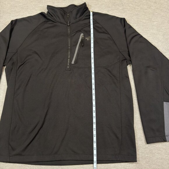 The North Face Canyonlands 1/2 Zip Sweatshirt Mens Size XL Mock Neck Black Gray - Picture 9 of 14